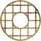 Ekena Millwork O'Neal Architectural Grade PVC Pierced Ceiling Medallion, Antiqued Brass, 16"OD x 5 3/4"ID x 1/2"P CMPP16ONABS - alternate 1